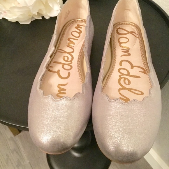 NEW Sam Adelman metallic Finnegan Ballet flats sz6 - Picture 4 of 8
